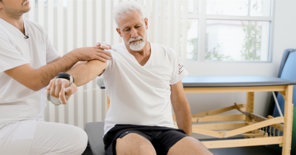 Exercícios de fisioterapia para dor no ombro